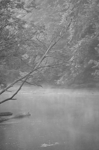 ohio nature water fog river landscape blackwhite nikon stream amateur glap d5100