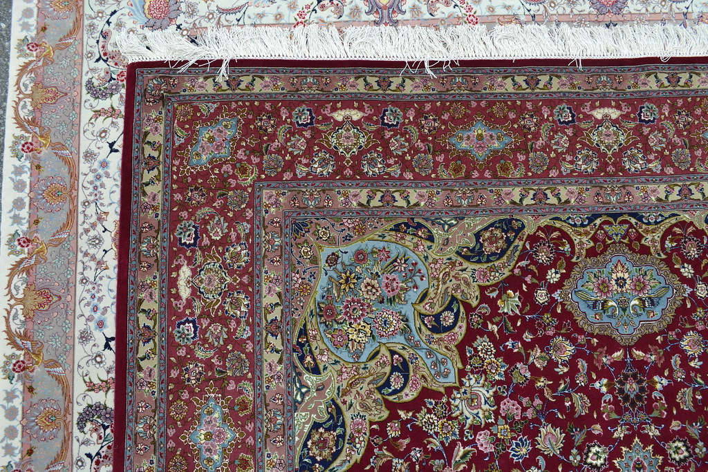 Semi Antique Qareh Baghi 70 Raj Persian Tabriz Rug