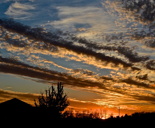 clouds illinois ofallon sunset veteransdayweekend