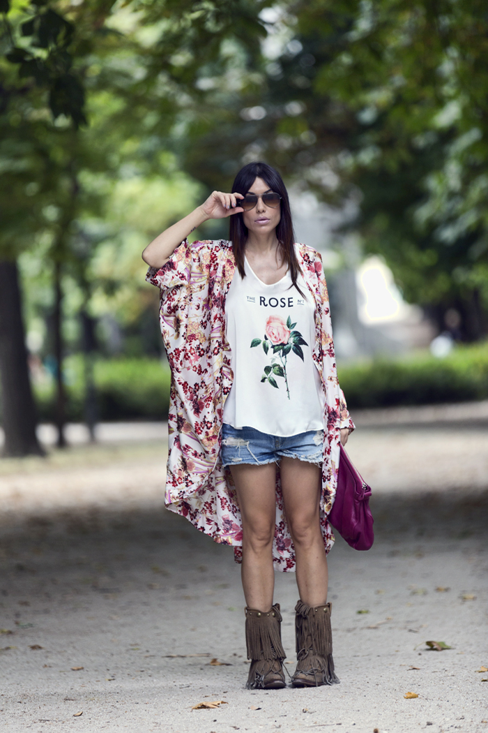 street style barbara crespo kimono khemeia el retiro park fashion blogger outfit blog de moda