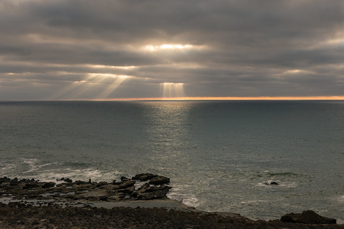 ocean sunset sea sky copyright sun reflection beach clouds canon landscape cloudy morocco maroc rays 海 beams costal rabat 6d ef1740mmf4l aminefassi