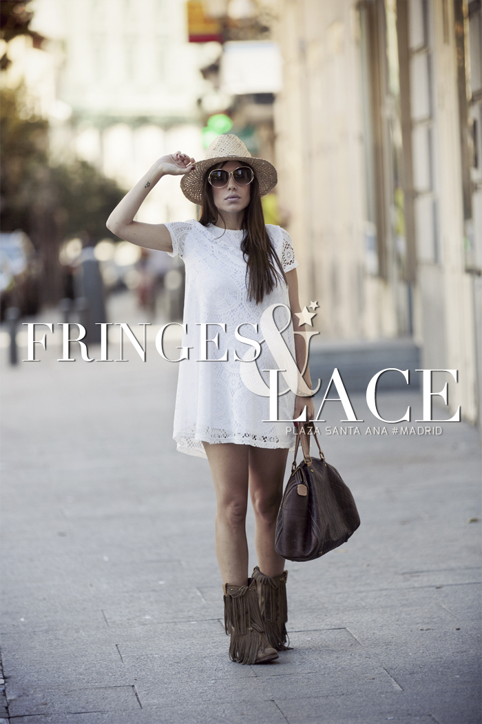 street style barbara crespo fringes and lace dress crochet sendra boots fashion blogger outfit blog de moda