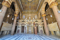 Mihrab (marking the direction of the Kaaba in Mecca) - Madrasa of Sultan al-Zahir Barquq - Qalawun complex