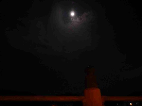 宇治橋と名月