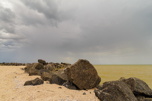 sea sky beach nature water stone clouds landscape grey coast sand ukraine boulders shore greysky badweather azovsea sedovo
