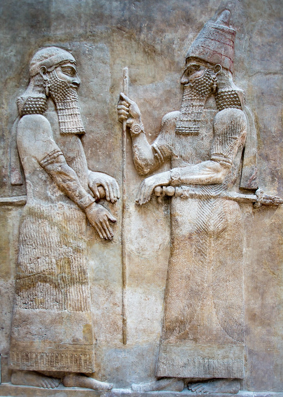 Sargon II in Conversation with Crown Prince Sennacharib