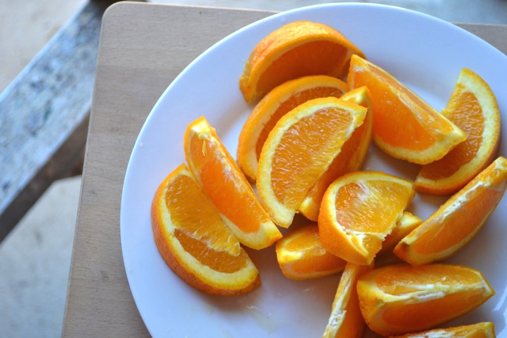 Oranges - straight from the tree to the plate!