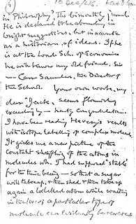 Sherrington to Eccles - 10 December 1946 (WCG 41.7)