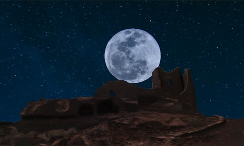 arizona moon silhouette composite stars landscape ruins ngc moonrise imagination nightsky photoshoped