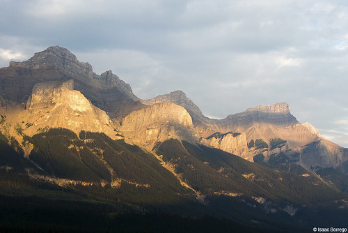 sunset canada mountains forest evening alberta rockymountains peaks canmore canonrebelt4i