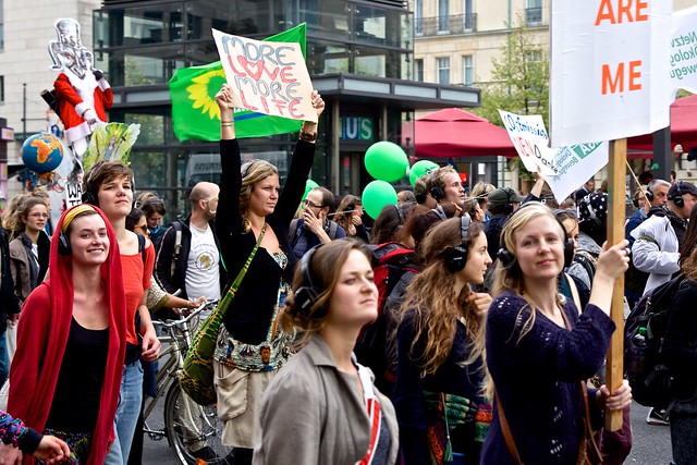#SilentClimateParade / #PeopleClimateMarch 2014 in Berlin