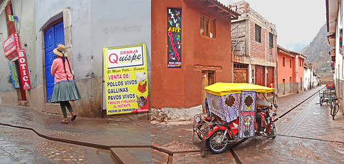 peru pisac village street views tricycle cusco solo travel bilwander ρeru