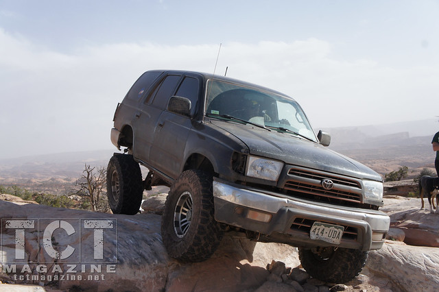 4Runners in Moab | Articulation in front of a stunning backdrop.