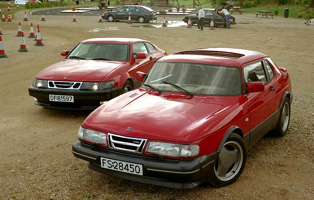 Saab CX: bronze grill, long hood, large wheels, short wheelbase.