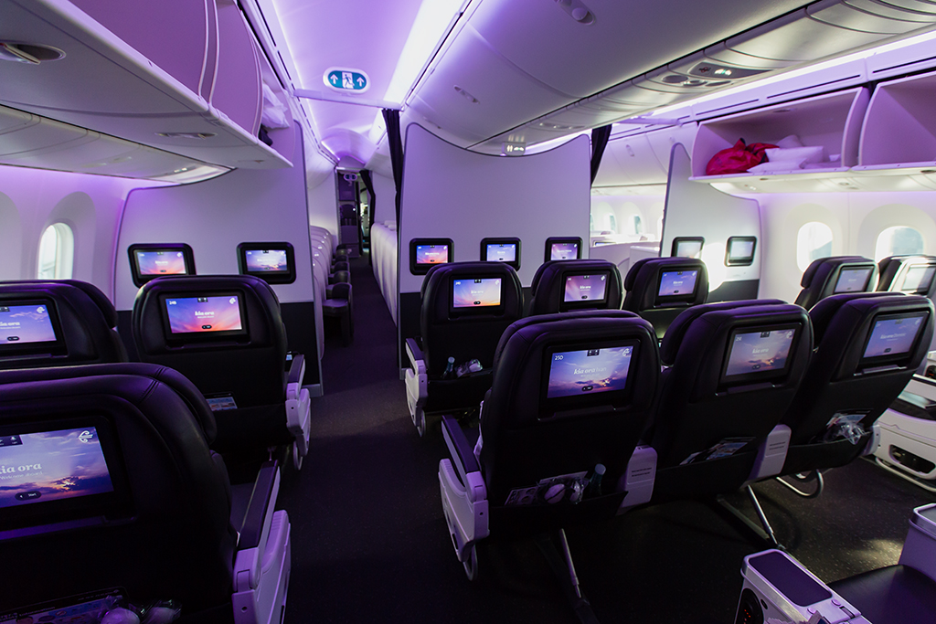 Air New Zealand Boeing 787-9 Premium Economy cabin