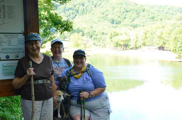 Willow, Rascal, Dorothy, Peggy and Lisa at Hungry Mother State Park