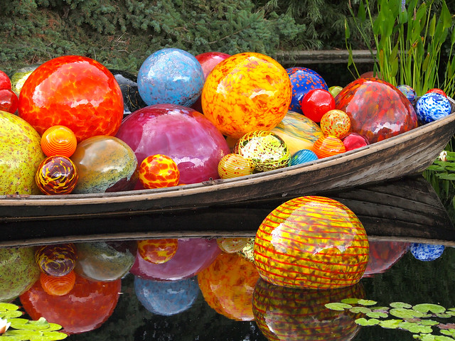 Float Boat by Dale Chihuly at Denver Botanic Gardens