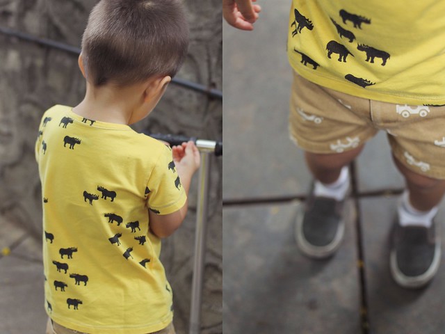 Le Petit Society Yellow Rhino Safari Shirt