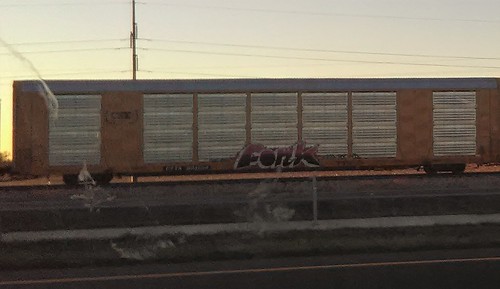 trains graffiti sunrise