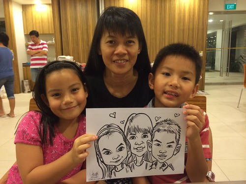 birthday party live caricature sketching