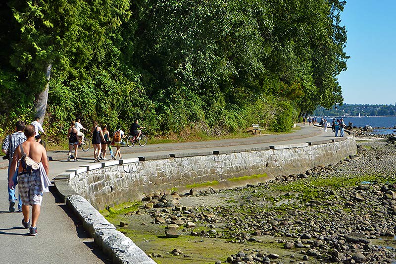  Stanley Park Seawall between Second and Third Beach, Vancouver, British Columbia, Canada 