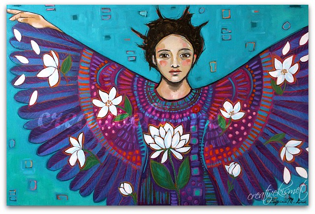girl with wings - art by Regina Lord
