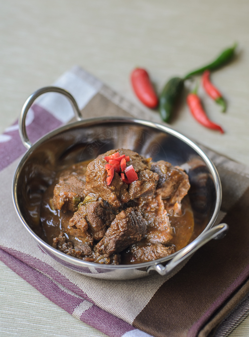 Indian dish Beef Vindaloo 