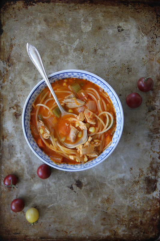 Tomato Chicken Noodle Soup