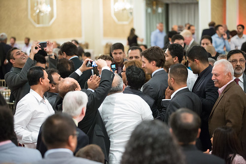 Justin attends the Liberal Party of Canada's Eid dinner in Mississauga. August 11, 2014.
