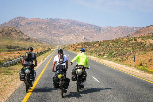 Cycling on the roads of Namaqualand, South Africa