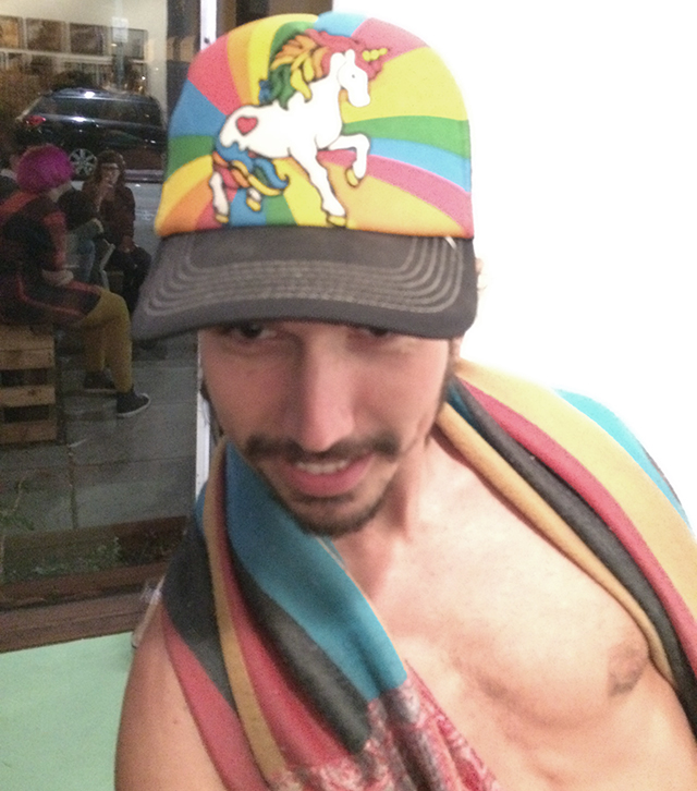 rainbow unicorn baseball cap