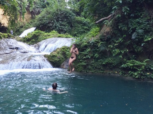 me water swimming waterfall jamaica swimminghole cliffjumping bluehole ochorios meryn