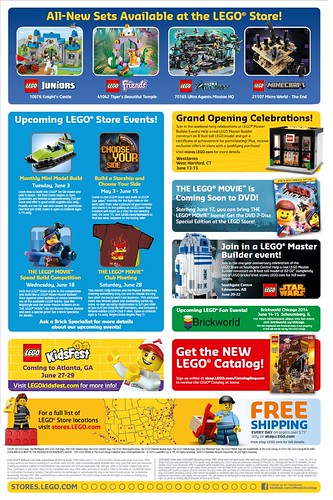 LEGO Store June 2014 Calendar