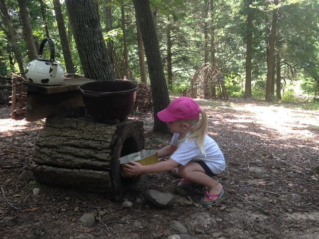 My daughter's favorite station - the kitchen at James River State Park