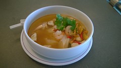 Tom yum Rice-noodle with shimp