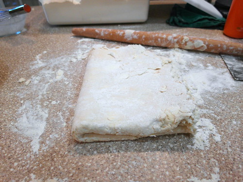 all butter angel biscuit dough after 6 folds