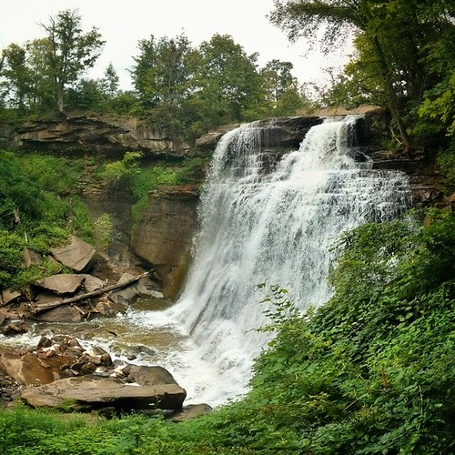 Brandywine Falls at Cuyahoga Valley National Park. Cuyahoga Valley National Park was created in the 1970s as part of an initiative to bring 'parks to the people'. Situated between Cleveland and Akron, many residents were displaced during the establishm