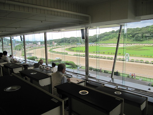 佐賀競馬場の指定席からの眺望
