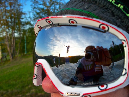 new york sunset snow ski mirror spring skiing reflect session googles holidayvalley ellicottville