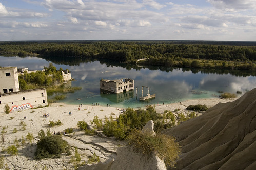 lake landscape estonia stones prison soviet rummu