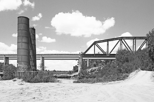 brazos river bridge texas piers lost railroad through truss fm 1093 austin fort bend county united states north america