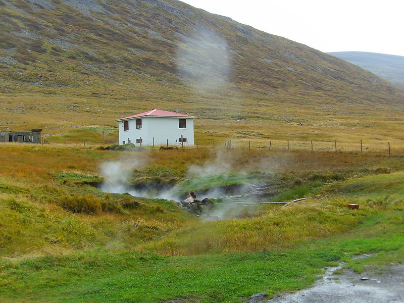 Johannes in the natural hot spring