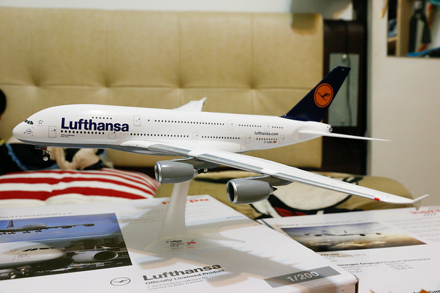 Lufthansa D-AIMH New York A380 模型 1:200
