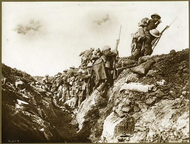 Alberta & the Great War: Canadian soldiers going over the top