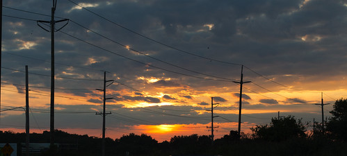 sunset newjersey poles oceancity telephonepoles
