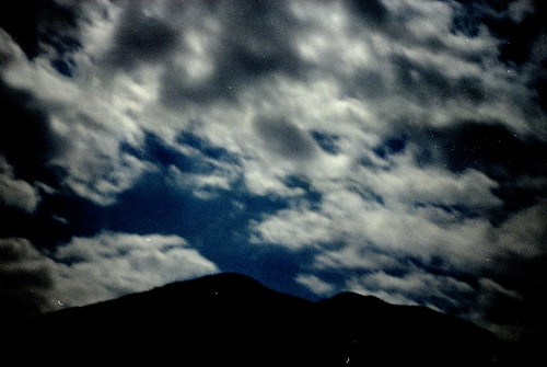 sky mountain blur france alps night clouds landscape monastery valley moonlight roya saorge