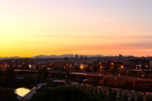 madrid sunset atardecer clear
