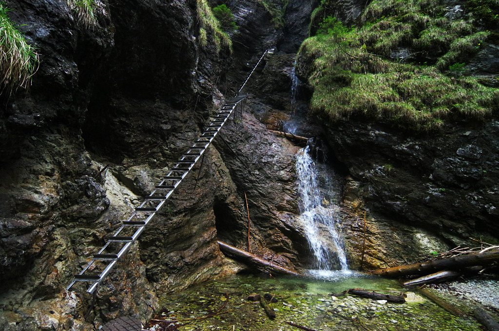 Misové vodopády falls in Suchá Belá gorge