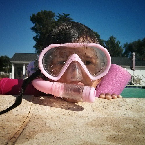 "Mama, I don't need floaties. I'm a big girl now!" - #milathemiddlekid