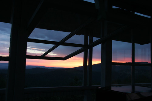 Sunset at Fall Mountain Lookout